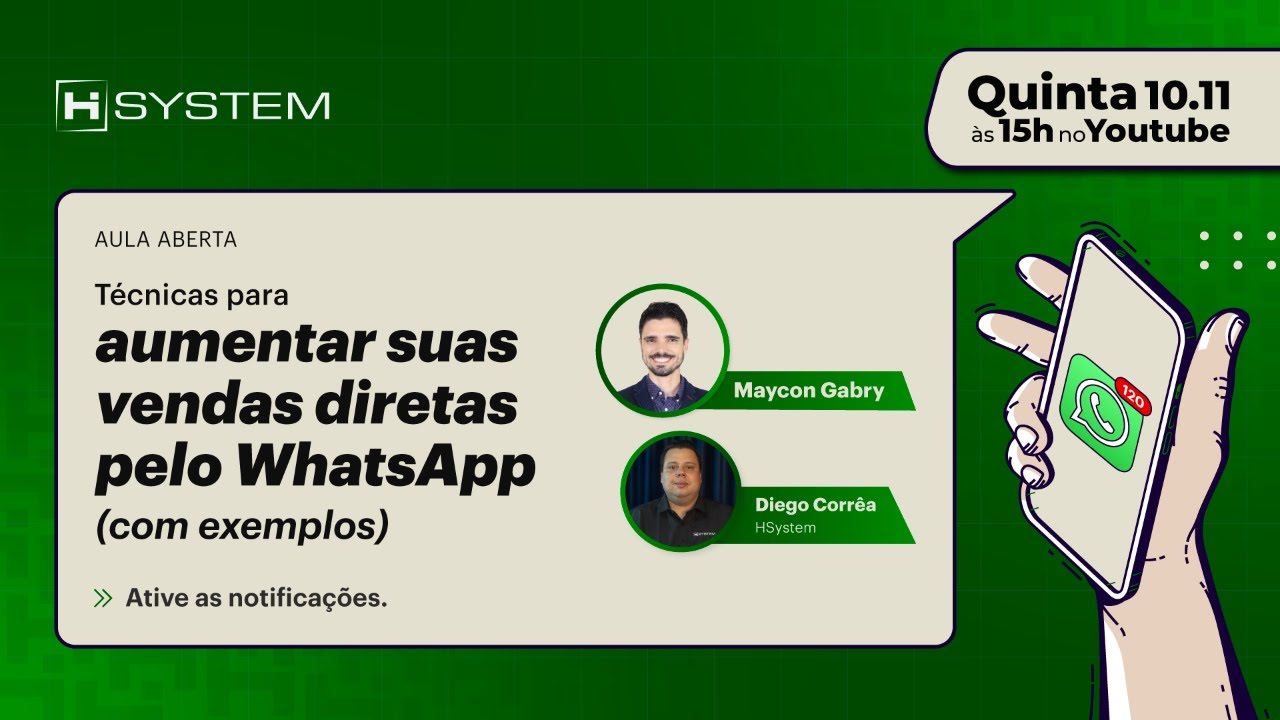 Aula aberta - Como aumentar as vendas diretas do seu hotel com WhatsApp