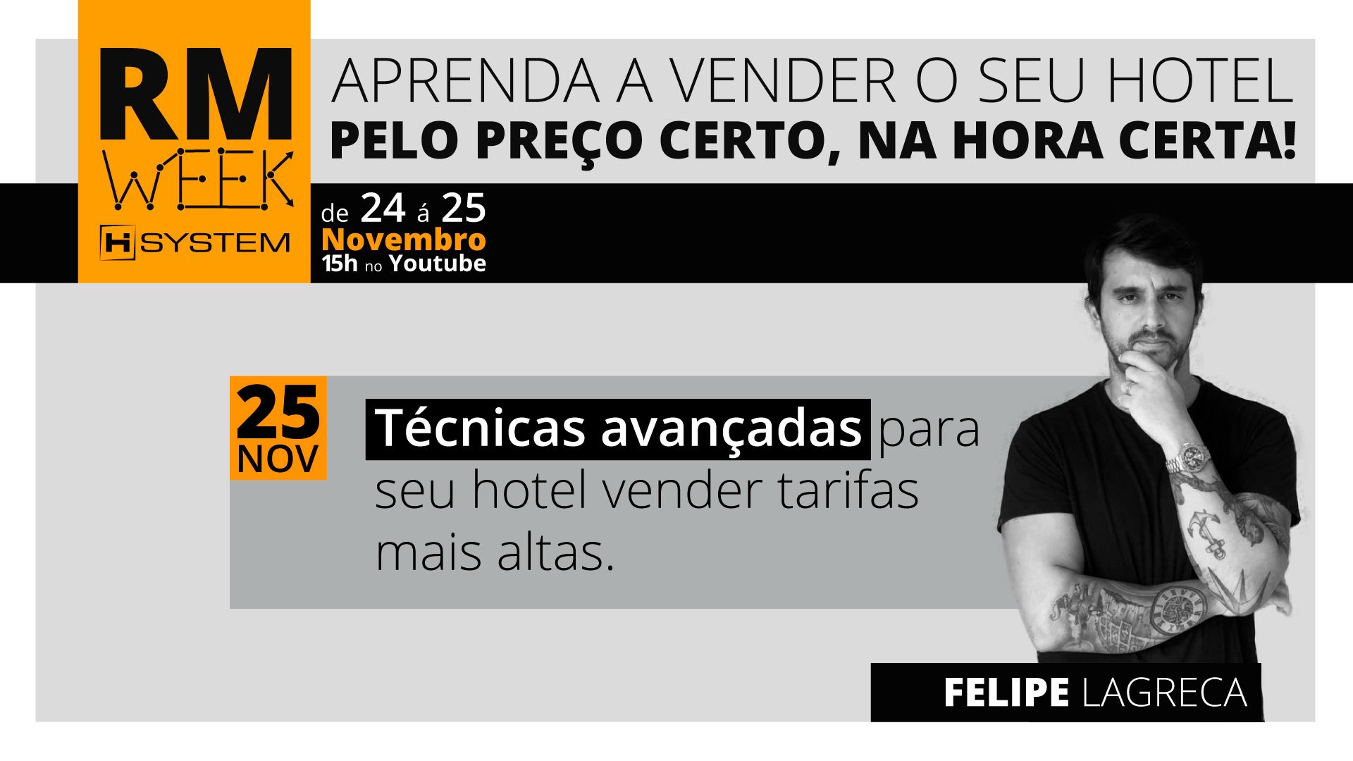 RM WEEK - Dia 2: Técnicas avançadas para seu hotel vender tarifas mais altas.